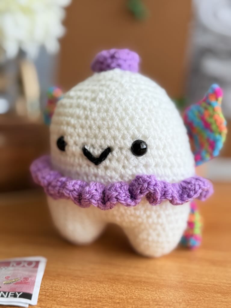 handmade crochet tinker bell the toothfairy with colorful wings